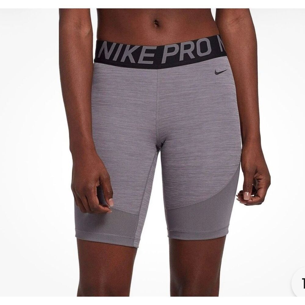 Nike Pro Dri-FIT Dark Taupe Mauve Compression Shorts Workout Biker size S
